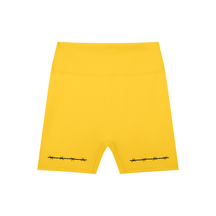 Barbed Wire High-Waisted Scrunch Yoga Shorts