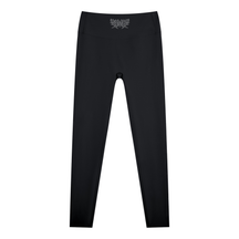 Lover Metal Font High Waisted Ankle Leggings