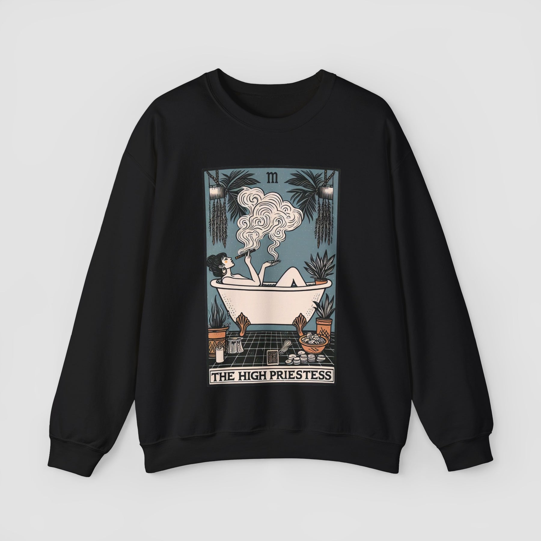 High Priestess Tarot Card Mystical Sweatshirt (READY TO SHIP)