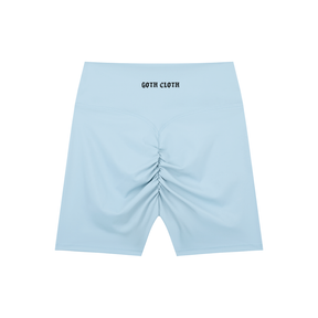 Thorned High-Waisted Scrunched Yoga Shorts