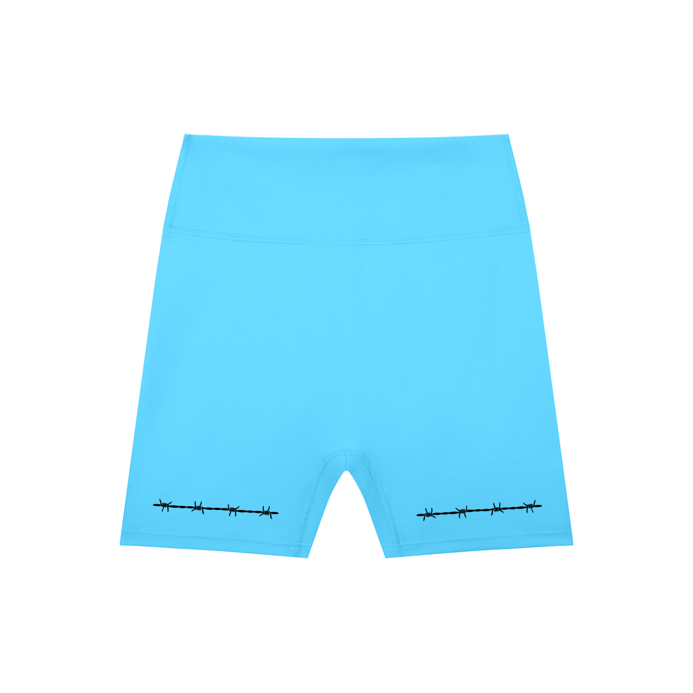 Barbed Wire High-Waisted Scrunch Yoga Shorts