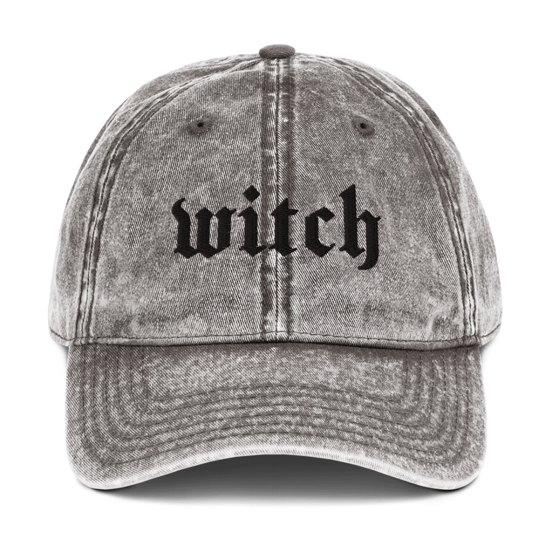 Witch Vintage Acid Wash Dad Cap