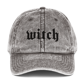 Witch Vintage Acid Wash Dad Cap