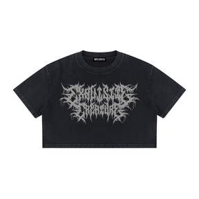Exquisite Creature Mineral Wash Crop Top
