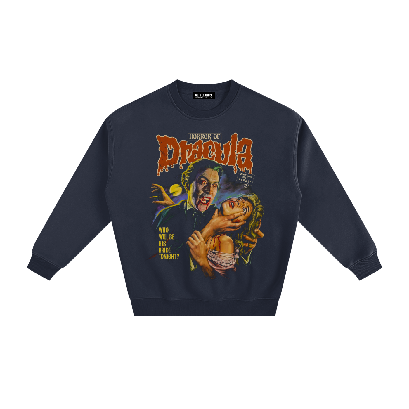 Vintage Dracula Fleeced Sweatshirt