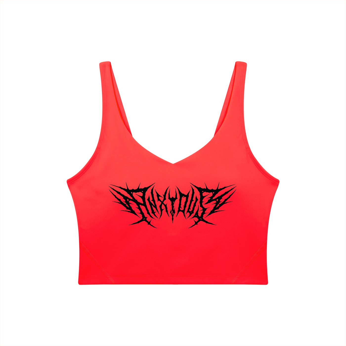 Anxious V-Neck Long Line Sports Bra