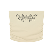 Delicate Metal Font Cropped Yoga Tube Top