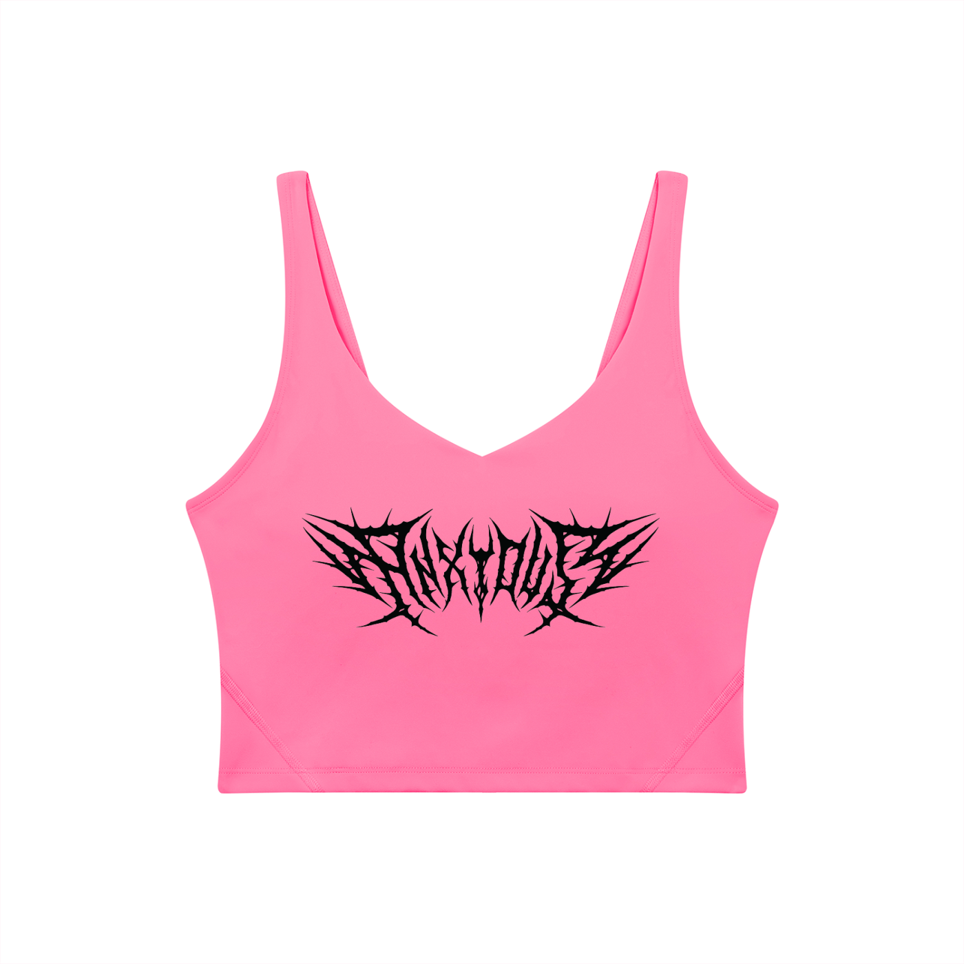Anxious V-Neck Long Line Sports Bra