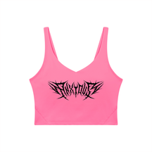 Anxious V-Neck Long Line Sports Bra