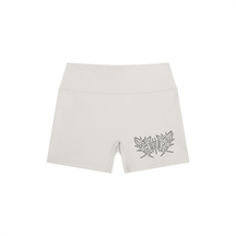 Lover Metal Font High Rise Yoga Shorts