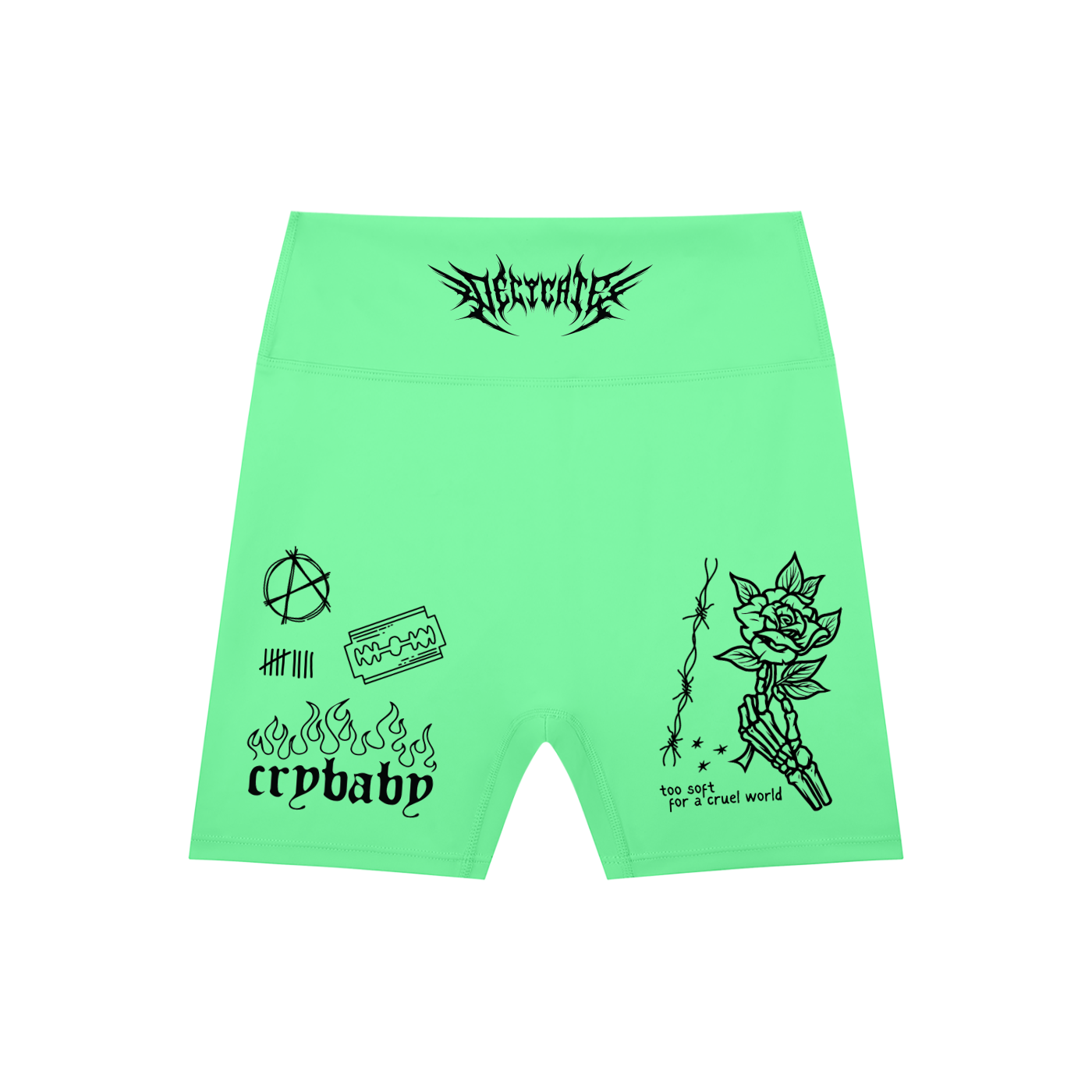 Mental Notes High-Waisted Blend Biker Shorts