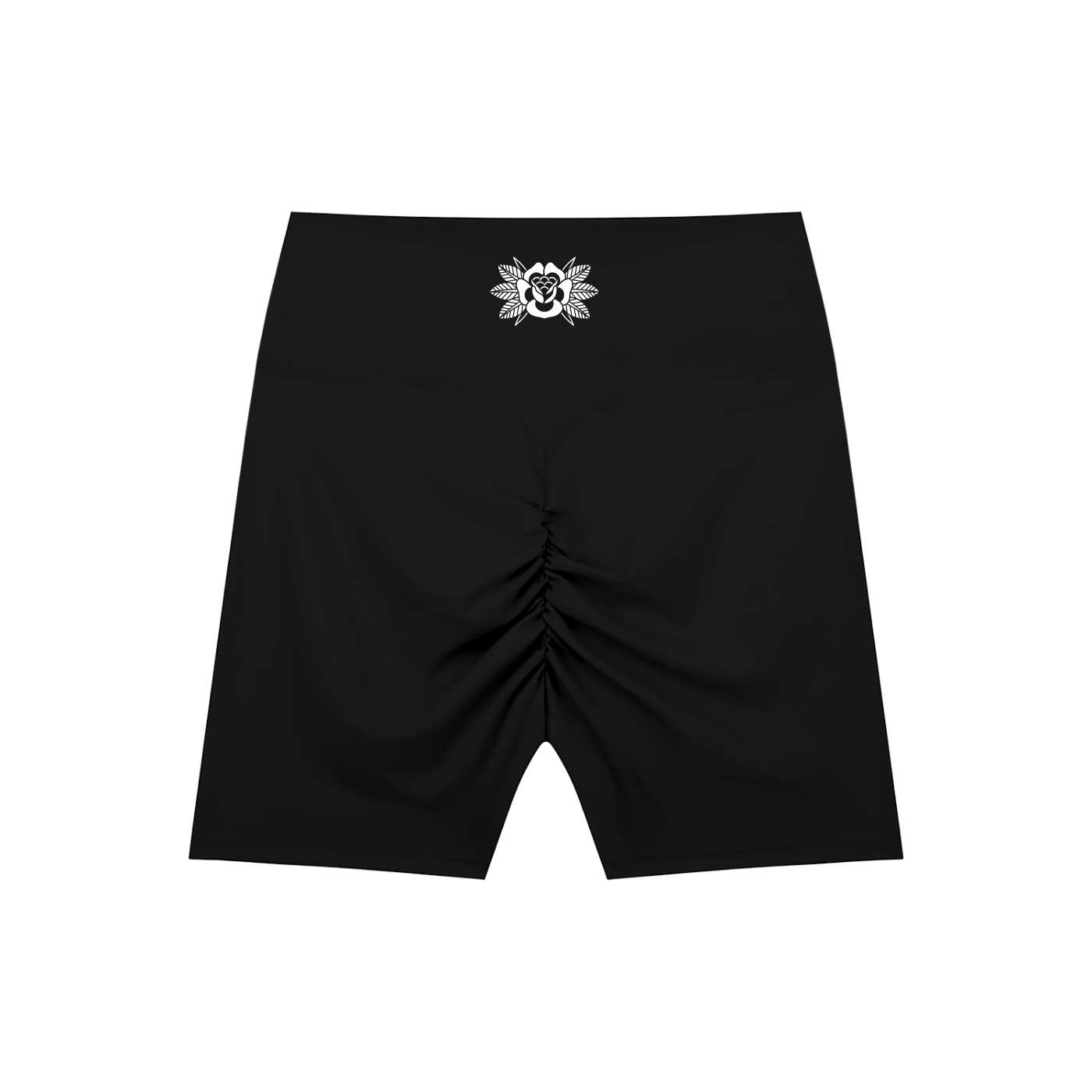Feral Bloom High-Waisted Scrunch Yoga Shorts