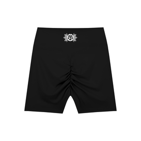 Feral Bloom High-Waisted Scrunch Yoga Shorts