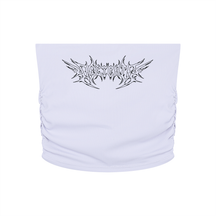 Delicate Metal Font Cropped Yoga Tube Top