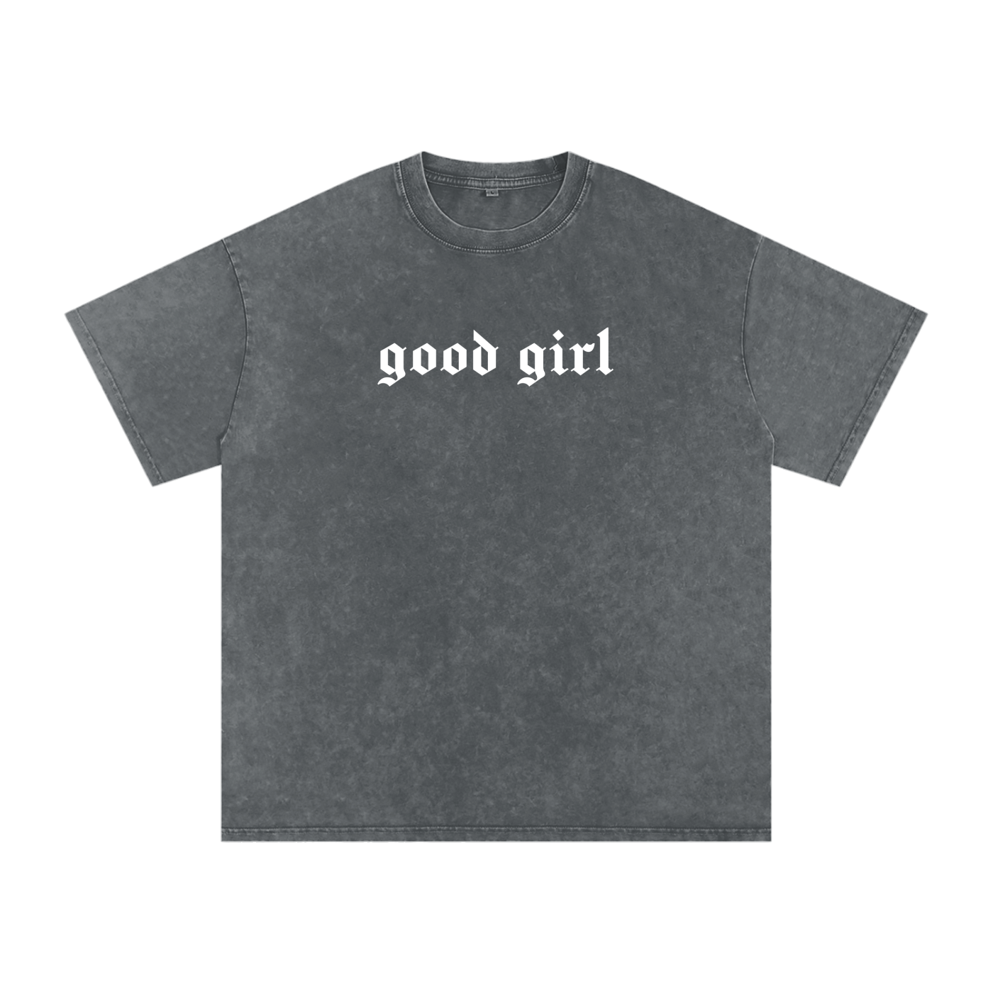 Good Girl Acid Washed Oversized Tee
