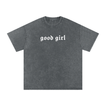 Good Girl Acid Washed Oversized Tee