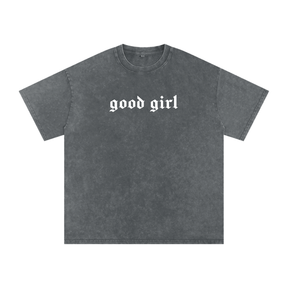 Good Girl Acid Washed Oversized Tee