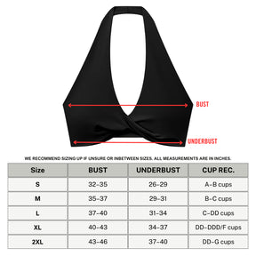 Barbed Wire Halter Sports Bra