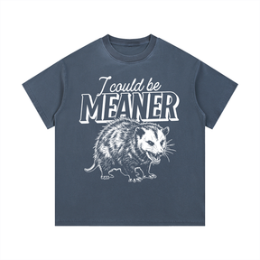 Meaner Opossum Vintage Wash Cotton T-Shirt