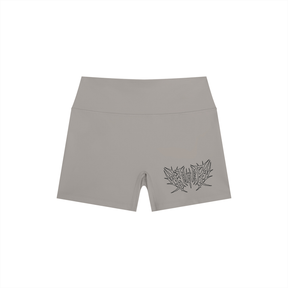 Lover Metal Font High Rise Yoga Shorts