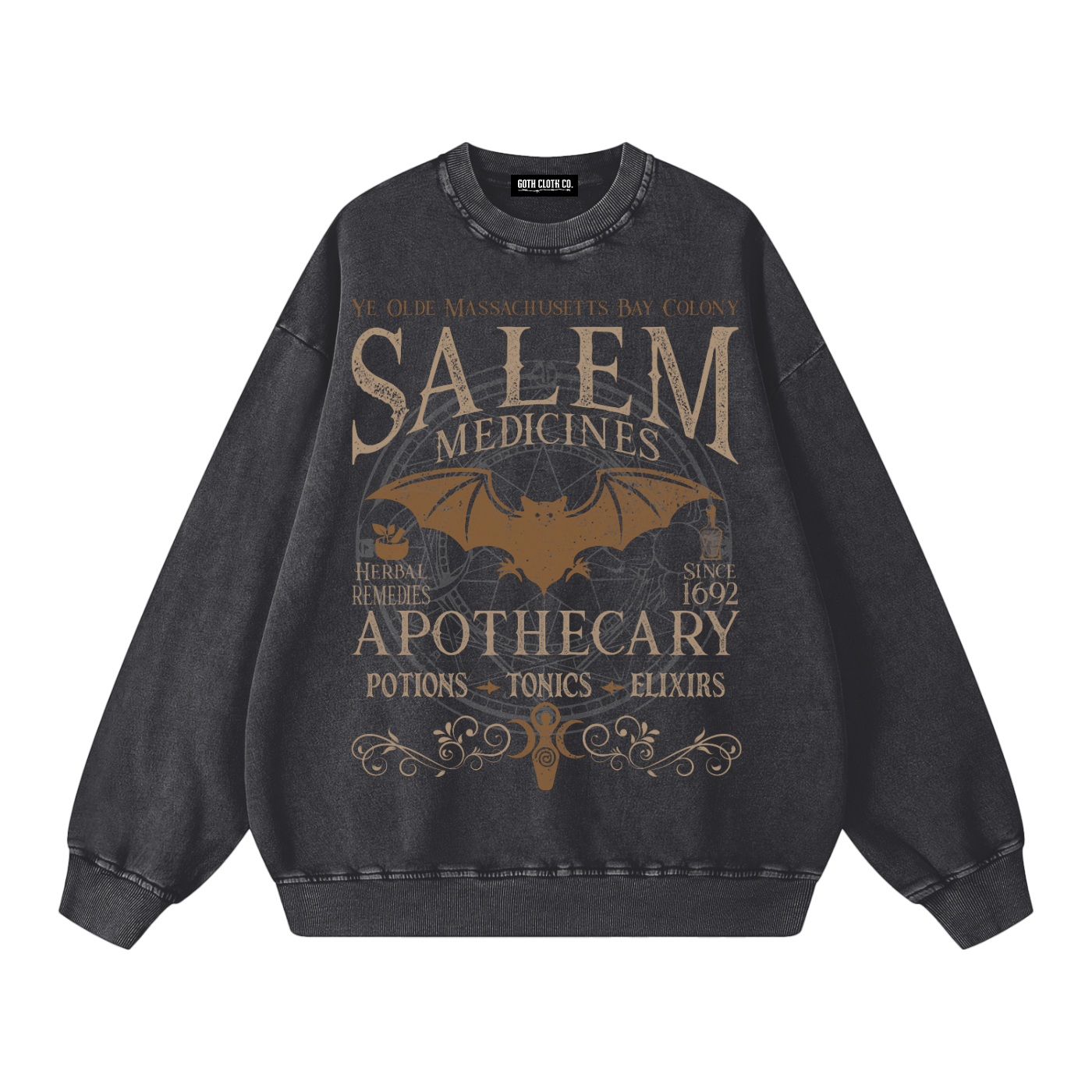 Salem Apothecary Vintage Wash Fleece Sweatshirt