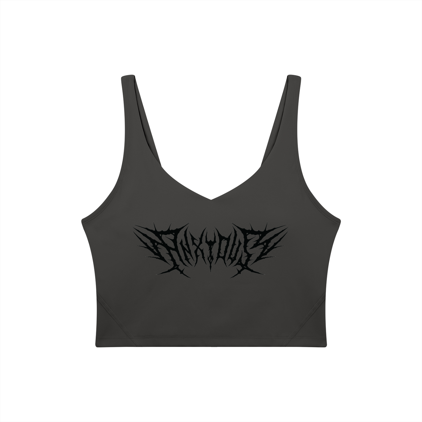 Anxious V-Neck Long Line Sports Bra