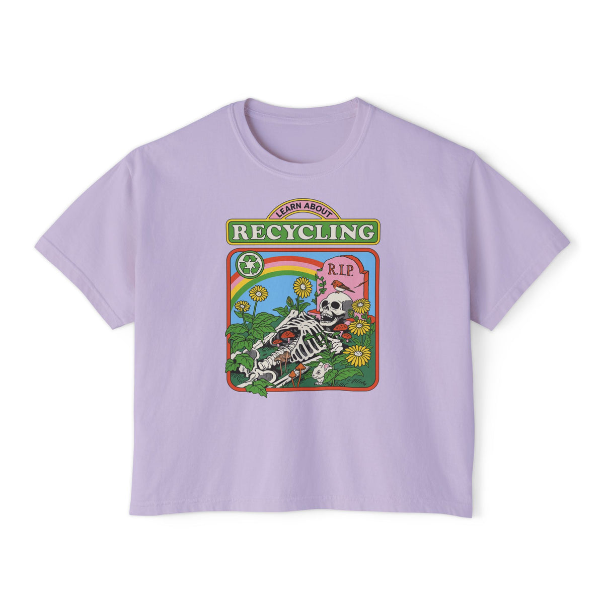 Learn About Recycling Skeleton Crop Top
