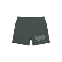 Lover Metal Font High Rise Yoga Shorts