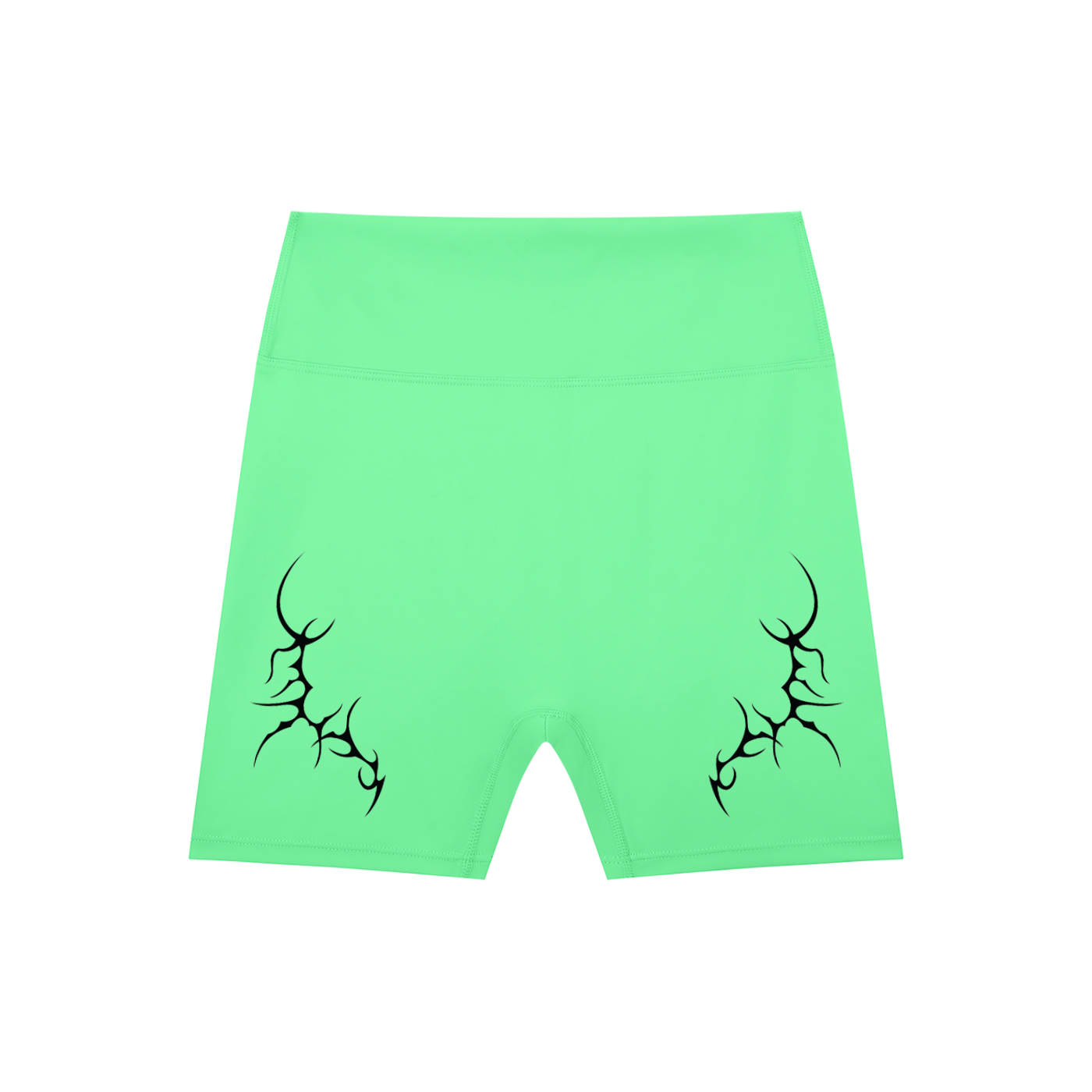 Thorned High-Waisted Scrunched Yoga Shorts