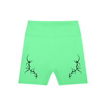 Thorned High-Waisted Scrunched Yoga Shorts