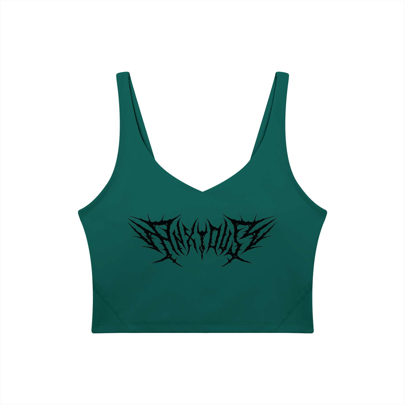 Anxious V-Neck Long Line Sports Bra
