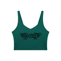 Anxious V-Neck Long Line Sports Bra