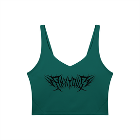Anxious V-Neck Long Line Sports Bra