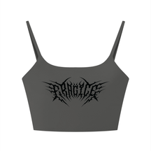 Fragile Metal Font Sports Bra