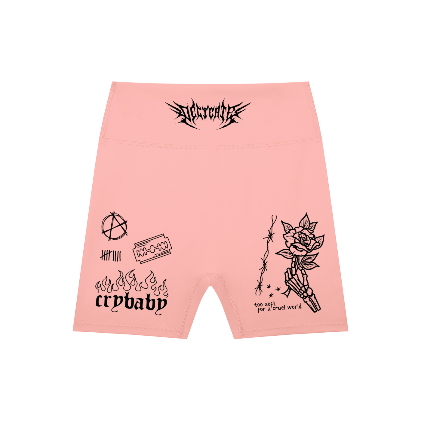 Mental Notes High-Waisted Blend Biker Shorts