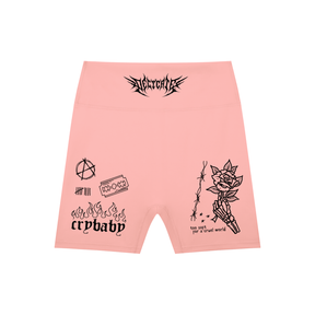 Mental Notes High-Waisted Blend Biker Shorts