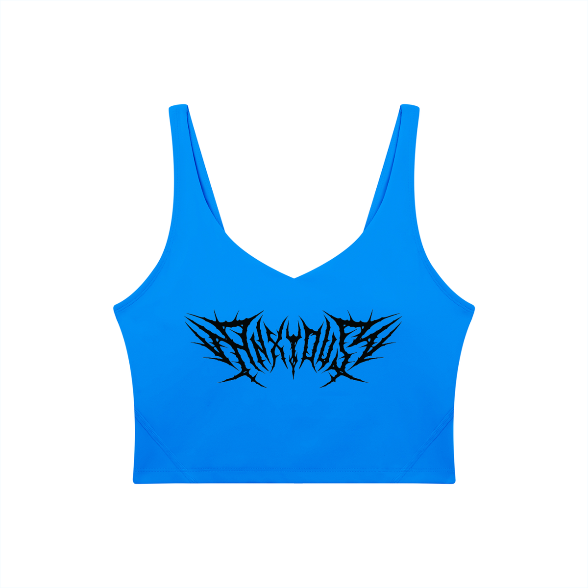 Anxious V-Neck Long Line Sports Bra