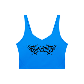 Anxious V-Neck Long Line Sports Bra