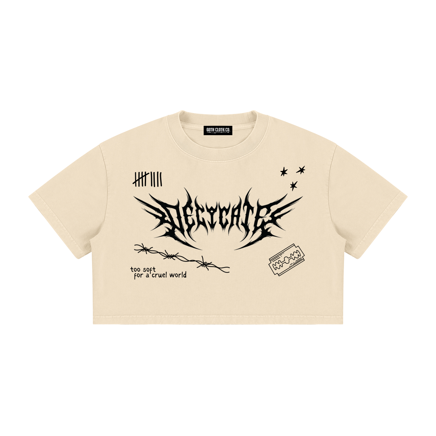 Mental Notes Mineral Wash Crop Top