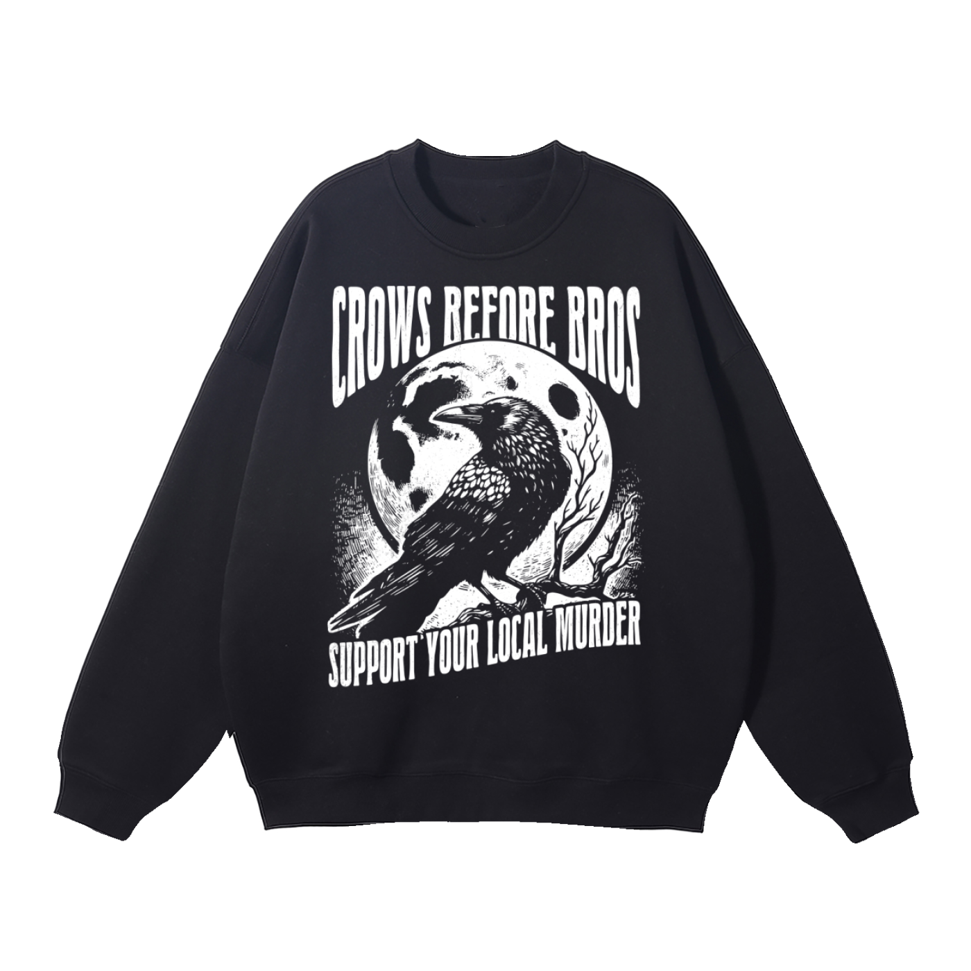 Crows Before Bros Fleeced Sweatshirt