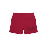 Lover Metal Font High Rise Yoga Shorts