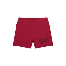 Lover Metal Font High Rise Yoga Shorts