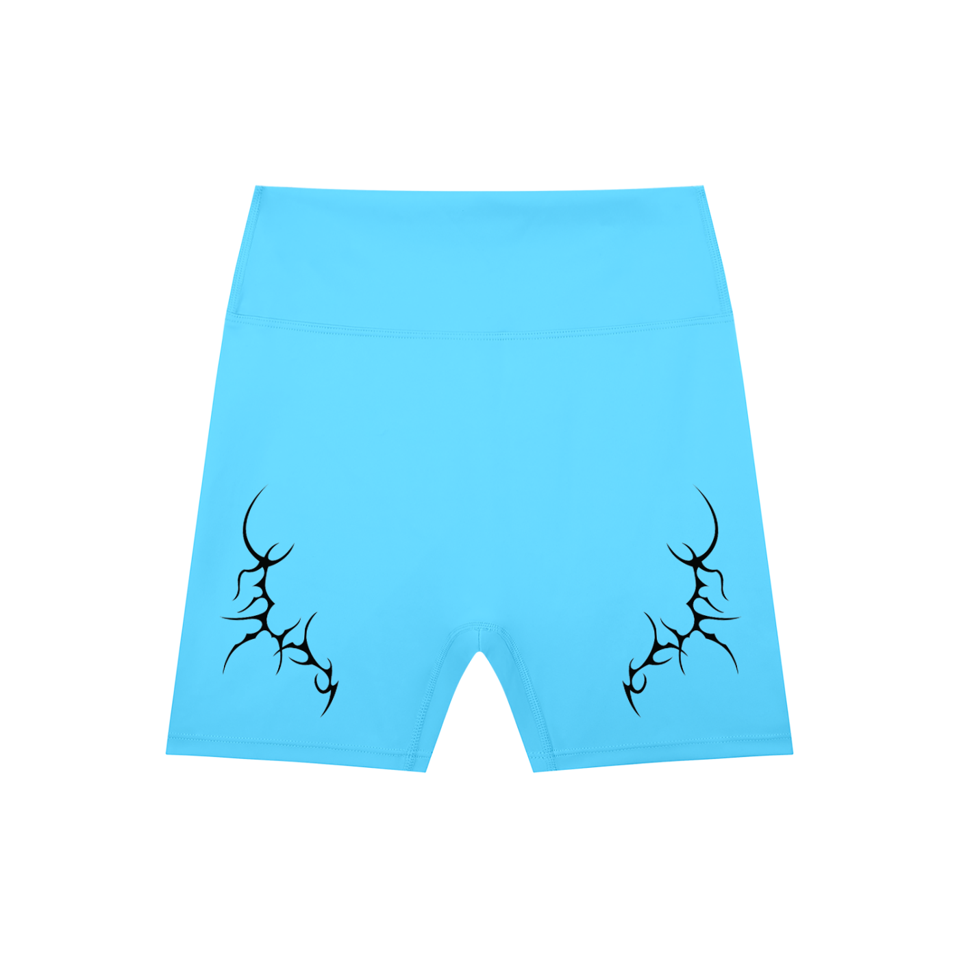 Thorned High-Waisted Scrunched Yoga Shorts