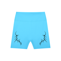 Thorned High-Waisted Scrunched Yoga Shorts