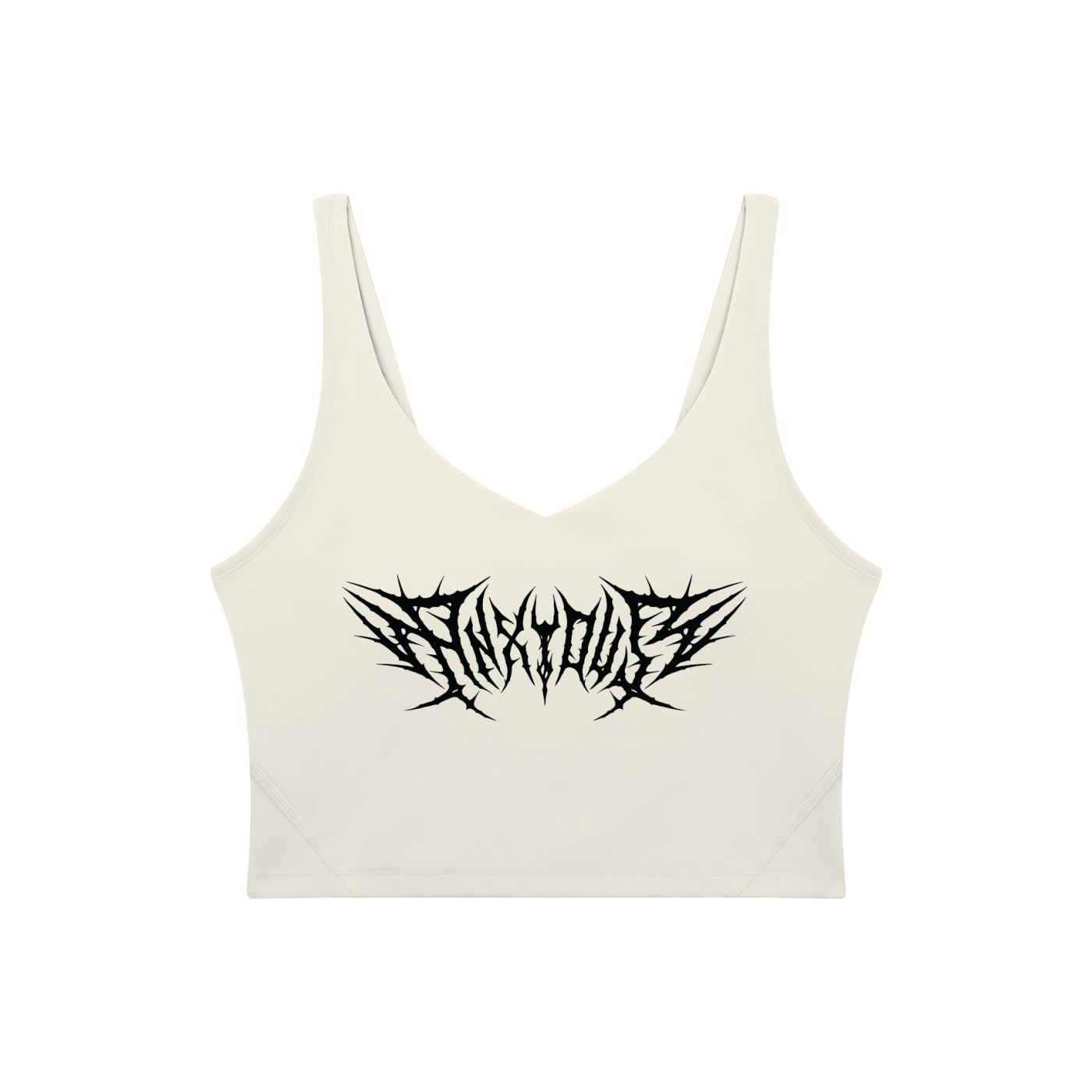 Anxious V-Neck Long Line Sports Bra