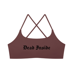 Dead Inside Women's Cross Strap Sports Bra