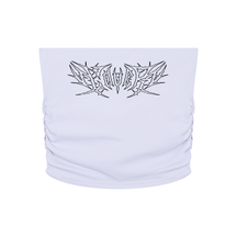 Lover Metal Font Cropped Yoga Tube Top