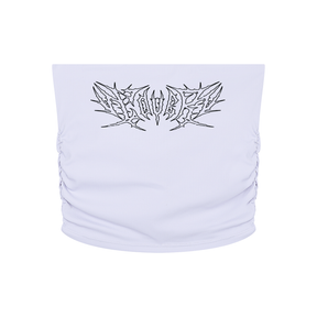 Lover Metal Font Cropped Yoga Tube Top