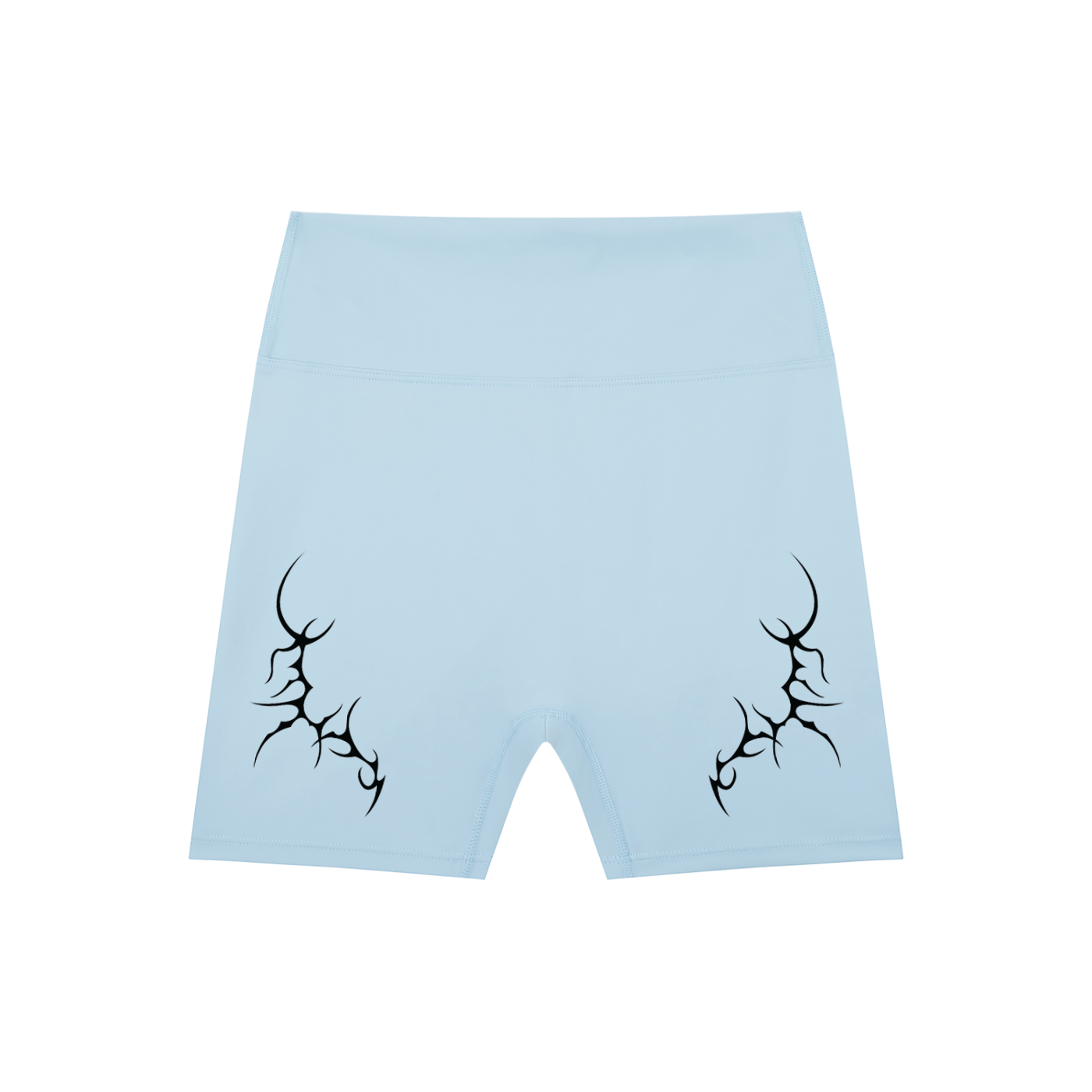Thorned High-Waisted Scrunched Yoga Shorts