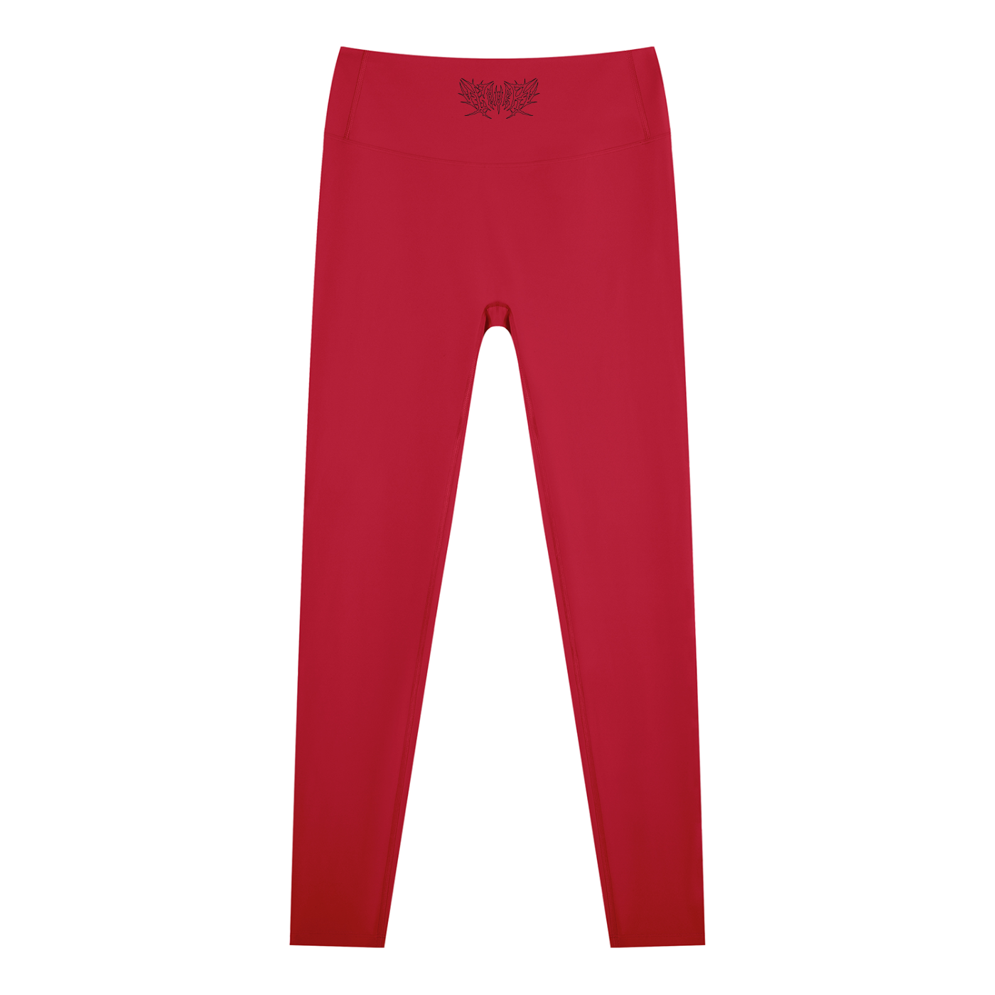 Lover Metal Font High Waisted Ankle Leggings